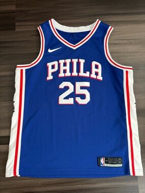 Nike Philadelphia 76ers Ben Simmons #25 NBA Swingman Jersey Men’s 52 XL